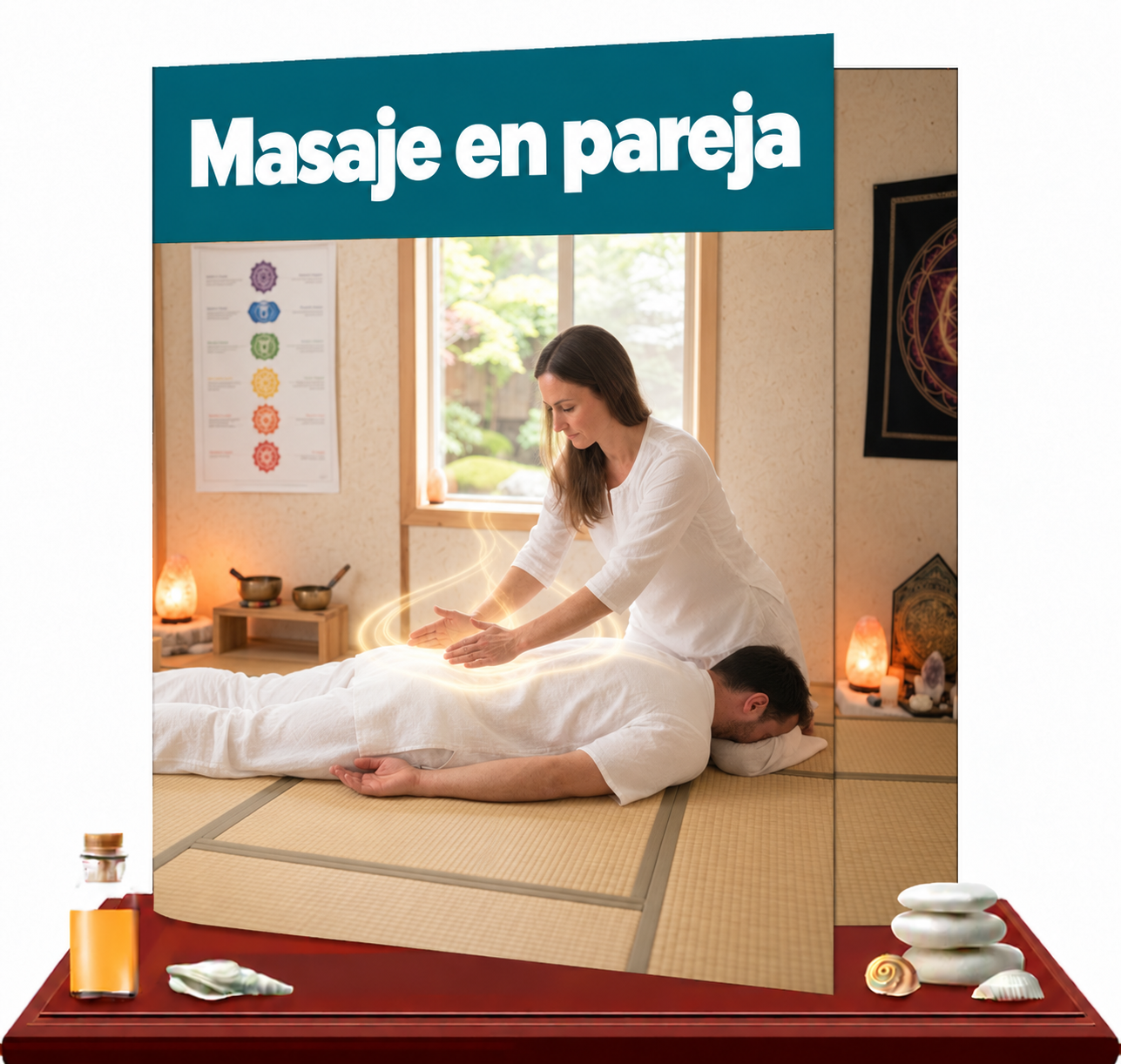 Masaje en pareja sobre tatami Kaia terapias